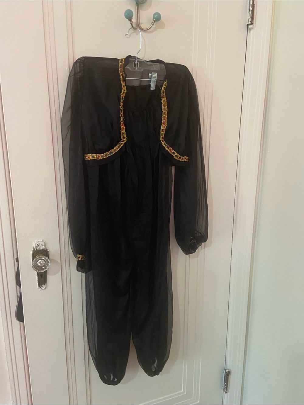 Vintage chiffon bolero jacket with balloon pant